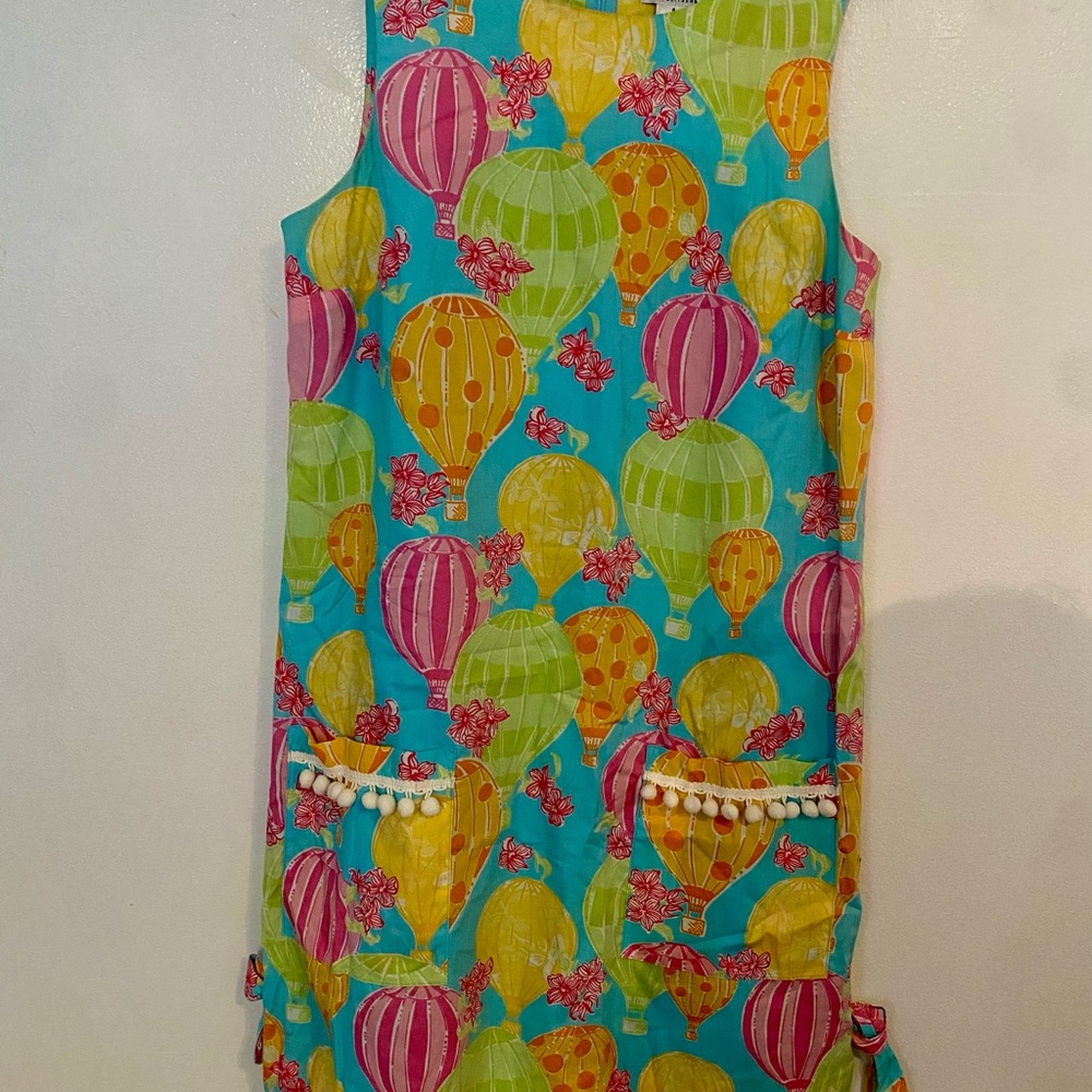 Wildly Beautiful Lilly Pulitzer Hot Air Balloon Dress Sz 4